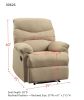 ACME Arcadia Recliner (Motion) in Beige Microfiber 00626