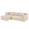 Sectional Couch Covers L Shape Sofa Covers, 2 Pcs Anti-Slip Sofa for 3 + 3 Seaters Chaise Cushion Couch with Pillowcases