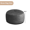 Bean Bag Chair 4Foot Luxurious Velvet Ultra Soft Fur with High-Rebound Memory Foam for Adults Plush Lazy Sofa with Fluffy Removable Sponge