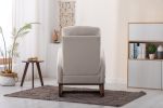 COOLMORE Rocking Chair, Modern Glider Chair, Recliner Armchair with Wood Legs and Side Pocket