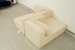 (Video)Compressed Modern Modular Sectional Sofa, L-Shaped Couch Minimalist 2 Pieces Cloud Couch foam Sofa with Pillows for Living Room Apartment