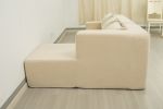 (Video)Compressed Modern Modular Sectional Sofa, L-Shaped Couch Minimalist 2 Pieces Cloud Couch foam Sofa with Pillows for Living Room Apartment