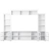 [VIDEO provided] ON-TREND Minimalism Entertainment Wall Unit with Bridge, Modern TV Console Table for TVs Up to 70"