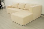 (Video)Compressed Modern Modular Sectional Sofa, L-Shaped Couch Minimalist 2 Pieces Cloud Couch foam Sofa with Pillows for Living Room Apartment