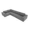 [VIDEO provided] [New]116*116" Modular L Shaped Sectional Sofa,Luxury Floor Couch Set,Upholstered Indoor Furniture