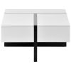 Contemporary Rectangle Design Living Room Furniture, Modern High Gloss Surface Cocktail Table, Center Table for Sofa or Upholstered Chairs