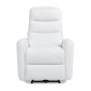 Bloomy 35.5" High-Back Power Recliner Motion Chair, Chiffon White Boucle
