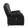 Modern Living room Furniture 1pc Power Lift Chair Faux Leather Upholstery Black Power Recliner Chair