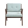 30" Mid-Century Modern Accent Chair with Plush Cushions, Angled Arm Design, and Sturdy Solid Wood Frame ‚Äì Perfect for Cozy Living Room, Bedroom
