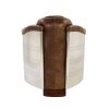 ACME Brancaster Chair in Retro Brown Top Grain Leather & Aluminum 53547