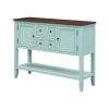 TREXM Cambridge Series Ample Storage Vintage Console Table with Four Small Drawers and Bottom Shelf for Living Rooms