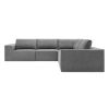 [VIDEO provided] [New]116*116" Modular L Shaped Sectional Sofa,Luxury Floor Couch Set,Upholstered Indoor Furniture