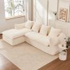 VIDEO provided Sofa Deep Seat Sofa 3 Seater for Living Room Oversized Comfy Sofa L-Shape Sofa Couch with Chaise Home Furniture Sleeper Sectional Sofa
