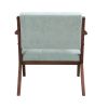 30" Mid-Century Modern Accent Chair with Plush Cushions, Angled Arm Design, and Sturdy Solid Wood Frame ‚Äì Perfect for Cozy Living Room, Bedroom