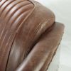 ACME Brancaster Chair in Retro Brown Top Grain Leather & Aluminum 53547