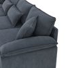 [VIDEO provided][New]Wide Seat Corduroy Modular Sectional Sofa Bed,Sleeper Couch Set with Armrest Pillow,6 Seat Free Combination Sofa with Ottomans