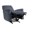 Modern Living Room 1pc Power Rocker Reclining Chair Dark Gray Velvet Upholstery Solid Wood Frame Luxury Home Furniture
