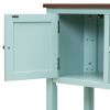 TREXM Cambridge Series Ample Storage Vintage Console Table with Four Small Drawers and Bottom Shelf for Living Rooms