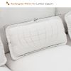 [VIDEO provided][New]109.8*55.9" Modern U-shaped Sectional Sofa with Waist Pillows,6-seat Upholstered Symmetrical Sofa Furniture
