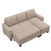 [New]81" Reversible Sectional Couch with Storage Chaise L-Shaped Sofa for Apartment Sectional Set ,Sectional Sofa with Ottoman
