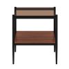 Coffee Table and End tables Set of 3, Tempered Glass Table with MDF layer, Modern Tables for Living Room , Brown Glass