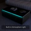 Modern Smart Coffee Table with Built-in Fridge, Bluetooth Speaker, Wireless Charging Module, Touch Control Panel, Power Socket, USB Interface