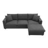 [VIDEO provided] [New] 100.4*64.6" Modern Sectional Sofa,L-shaped Couch Set with 2 Free pillows