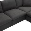 [VIDEO provided] [New] 100.4*64.6" Modern Sectional Sofa,L-shaped Couch Set with 2 Free pillows