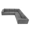 [VIDEO provided] [New]116*116" Modular L Shaped Sectional Sofa,Luxury Floor Couch Set,Upholstered Indoor Furniture