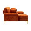COOLMORE U-shape sectional sofa with Ottoman , Reversible Sofa Couch for Living Room,Spacious Furniture