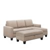 [New]81" Reversible Sectional Couch with Storage Chaise L-Shaped Sofa for Apartment Sectional Set ,Sectional Sofa with Ottoman