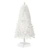 4ft White Artificial Christmas Tree Prelit With Stand ,100 Warm White Led Lights