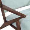 30" Mid-Century Modern Accent Chair with Plush Cushions, Angled Arm Design, and Sturdy Solid Wood Frame ‚Äì Perfect for Cozy Living Room, Bedroom