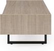1pc Beautiful Natural Wood Finish Mid-Century Modern 1 Drawer Living Room Coffee Table Light Fawn Color Metal Legs