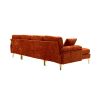 COOLMORE U-shape sectional sofa with Ottoman , Reversible Sofa Couch for Living Room,Spacious Furniture