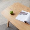 Center table Low Table 100% solid wood Top plate Desk Coffee table Width 80 x Depth 50 x Height 44 cm Study desk Work from home Easy to assemble Natur