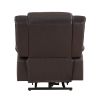 Modern Living room Furniture 1pc Power Lift Chair Faux Leather Upholstery Dark Brown Power Recliner Chair
