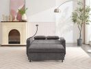 Futon Chair Bed Convertible Chair 3-in-1 Pull Out Sleeper Chair Beds with USB Ports,Wear-resistant and Anti-scratch
