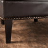 Elegant High Back Chair in Dark Brown PU Leather, Luxurious and Comfortable Design
