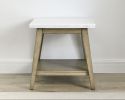 Vida - Marble Top Side Table - Brown