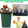 Plastics 25 Gallon Trash Bags (1.6 MIL - 150PCS) 27" x 31" - Large Heavy Duty Can Liners - Plastic Black Garbage Bags for Lawn, Leaf, Contractor, Yard