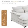 [VIDEO provided][New]109.8*55.9" Modern U-shaped Sectional Sofa with Waist Pillows,6-seat Upholstered Symmetrical Sofa Furniture