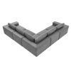 [VIDEO provided] [New]116*116" Modular L Shaped Sectional Sofa,Luxury Floor Couch Set,Upholstered Indoor Furniture