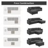 [VIDEO provided] [New] 100.4*64.6" Modern Sectional Sofa,L-shaped Couch Set with 2 Free pillows