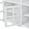 [VIDEO provided] ON-TREND Minimalism Entertainment Wall Unit with Bridge, Modern TV Console Table for TVs Up to 70"
