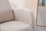 COOLMORE Rocking Chair, Modern Glider Chair, Recliner Armchair with Wood Legs and Side Pocket