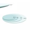 20" Inch Round Tempered Glass Table Top Clear Glass 1/4" Inch Thick Round Polished Edge