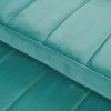 54.33 inch versatile foldable sofa bed in 3 lengths, modern sofa sofa sofa velvet pull-out bed, adjustable back (GREEN)