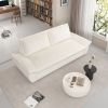 70.1" Queen Pull Out Sofa Bed, 3-in-1 Convertible Sleeper Sofa,Multi-Functional Velvet Loveseat Bed,Beige (Old Sku:W1885134131/W1885P154640)