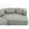 [VIDEO PROVIDED][ New And Upgraded Extended Edition]Modular sofa , modern minimalist style sofa, upholstered , free combination, round fiber fabric